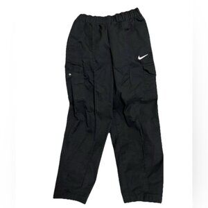Nike Track Pants Womens Small  Black Cargo Woven Jogger Gym Essentials DO7209